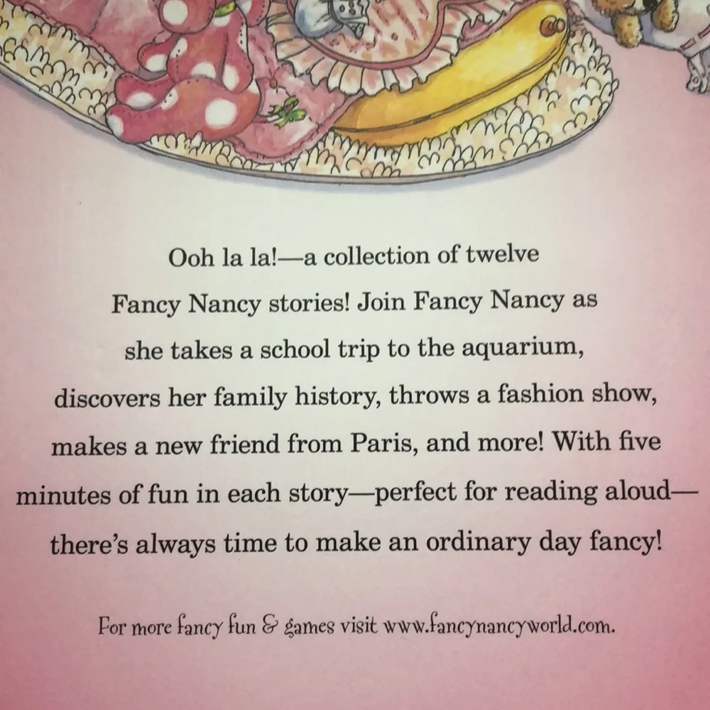 Fancy Nancy 5 Minute Stories Hardcover Book Story Reading Book
